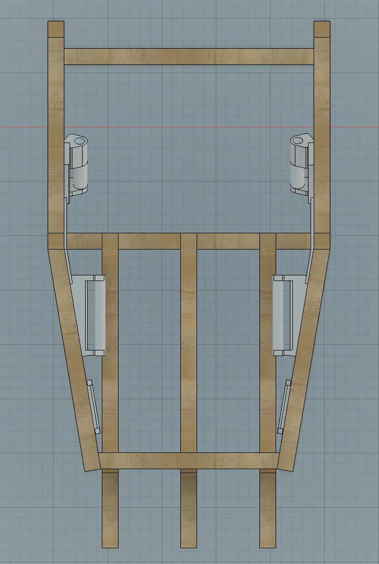 Back Frame top-down view