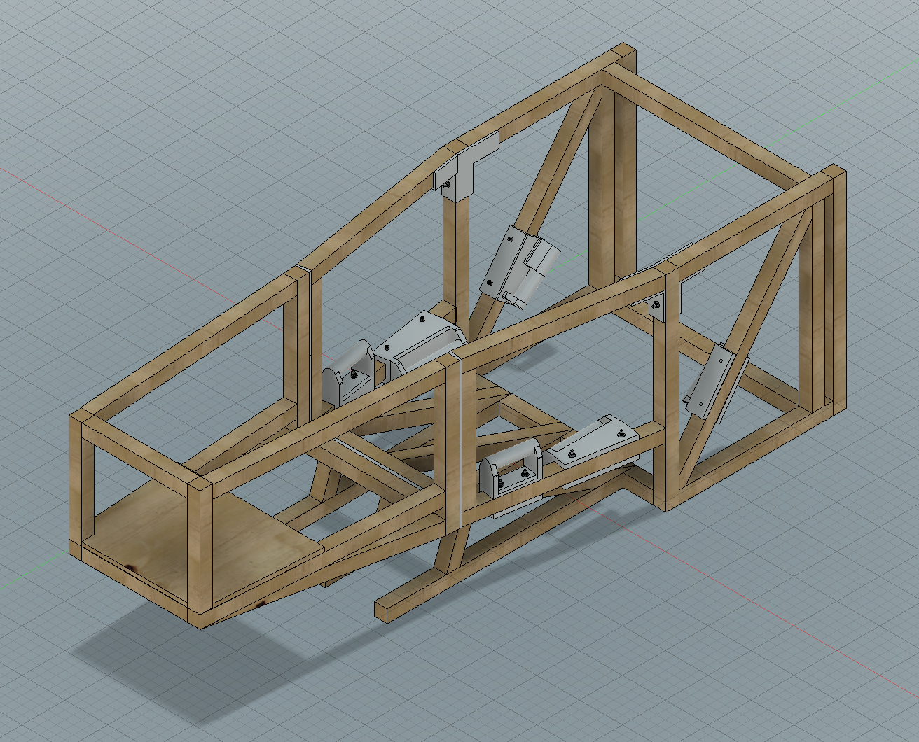 Sim Rig Frame Isometric View