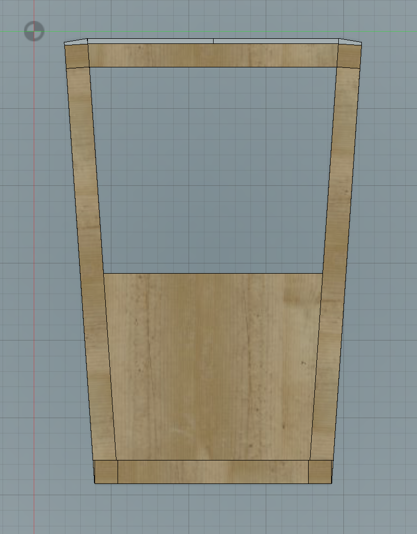 Front Frame top-down view