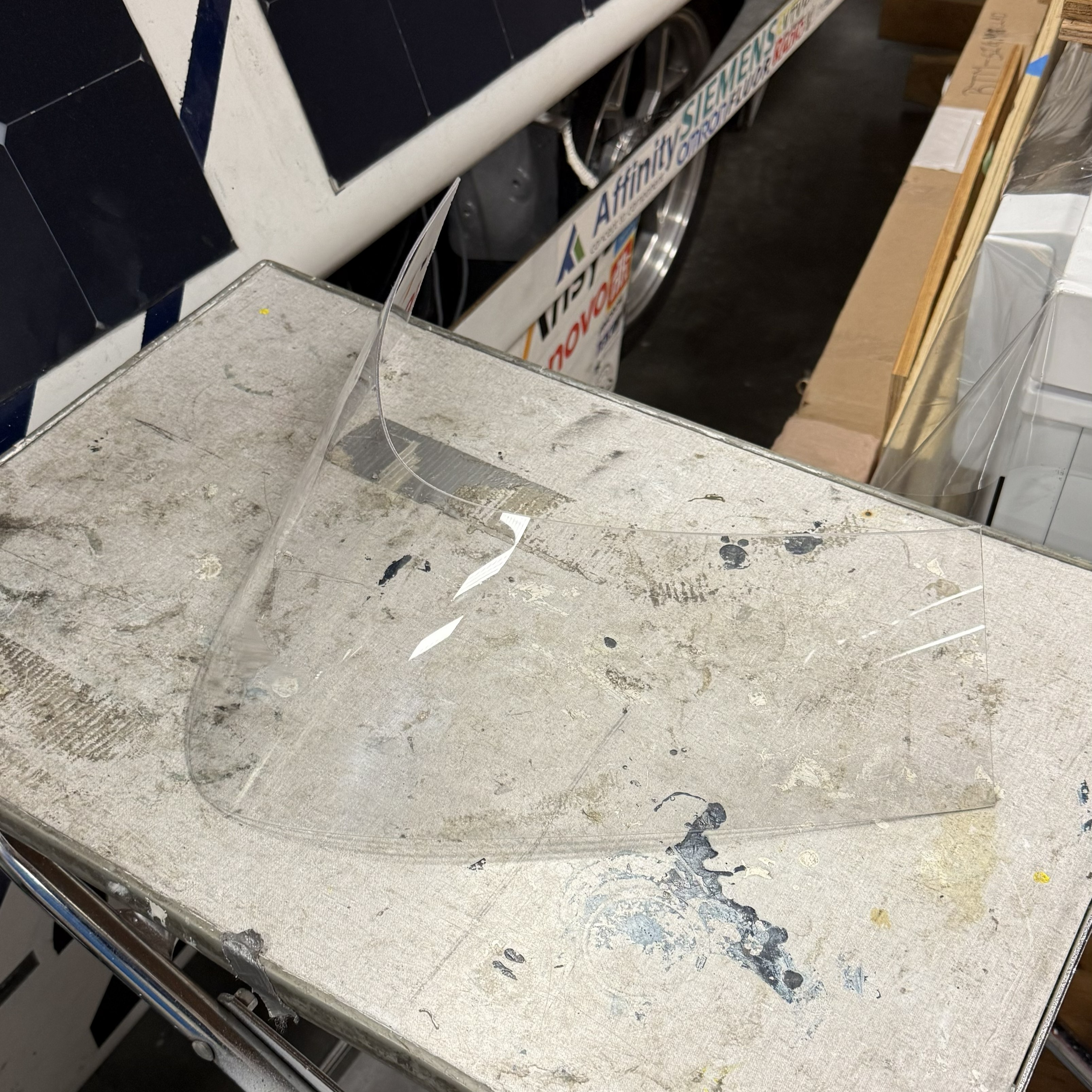 Back Frame top-down view